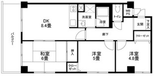 クリエール志木の物件間取画像